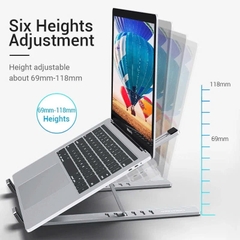 Giá Đỡ Laptop Nhôm Cao Cấp Vention Laptop Stand Silvery