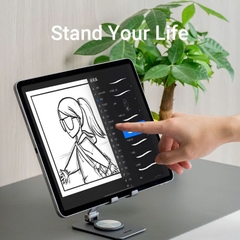 Đế giữ điện thoại, tablet máy tính bảng bằng kim loại xoay 360 độ Vention Aluminium Alloy