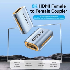 Đầu Nối Dài HDMI2.1 Female to Female 8K Vention AIU (8K@60Hz, 48Gbps)