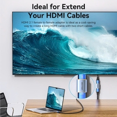 Đầu Nối Dài HDMI2.1 Female to Female 8K Vention AIU (8K@60Hz, 48Gbps)
