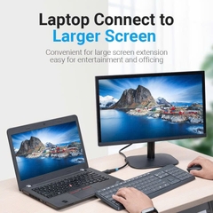 Đầu Chuyển DisplayPort to HDMI 1080p Vention HBO Có Chip xử lý (1080p@60Hz, Male to Female)
