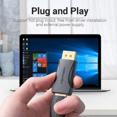 Đầu Chuyển DisplayPort to HDMI 1080p Vention HBO Có Chip xử lý (1080p@60Hz, Male to Female)