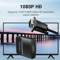 Đầu Chuyển VGA to HDMI 1080p Vention ACN (1080p@60Hz, with 3.5mm, Power Supply Port)