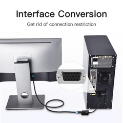 Đầu Chuyển VGA to HDMI 1080p Vention ACN (1080p@60Hz, with 3.5mm, Power Supply Port)