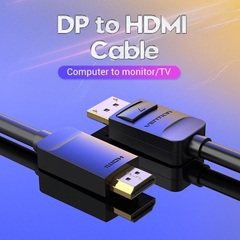 Cáp Chuyển DisplayPort to HDMI 1080p Vention HAD (1080p@60Hz)