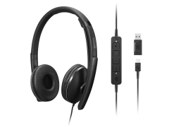 Tai nghe có dây máy tính, laptop Lenovo Wired ANC Headset Gen 2 (Teams)