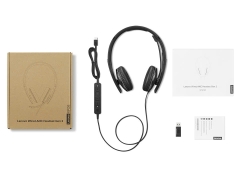 Tai nghe có dây máy tính, laptop Lenovo Wired ANC Headset Gen 2 (Teams)