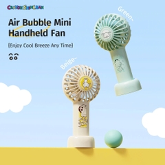 Quạt Cầm Tay Mini ROCK Crayon Shinchan Air Bubble (3W, 8H, 1200mAh, 3-Speed Power)