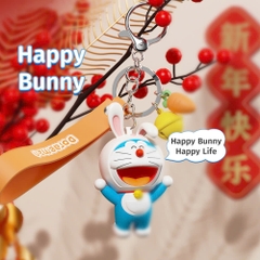 Móc Chìa Khoá Kèm Máy Khuếch Tán Hương Thơm ROCK Doraemon Aroma Diffuser Key Chain