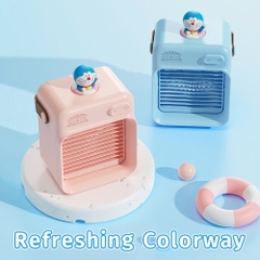 Quạt Làm Mát Để Bàn ROCK Doraemon F20 Water Cooling (5H, 2400mAh)