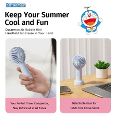 Quạt Cầm Tay Mini ROCK Doraemon Air Bubble Mini Handheld Fan
