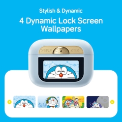 Tai Nghe Không Dây TWS ROCK Doraemon A5 Pro Smart Touch Screen ANC (Bluetooth v5.4, 5H)