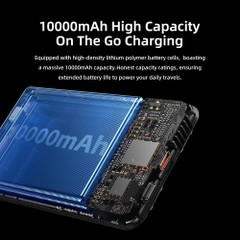 Pin Sạc Không Dây Nam Châm 5-in-1 ROCK P50 10000mAh 20W (tích hợp chân đế giữ điện thoại)