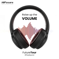 Tai nghe chụp tai không dây FutureTour Hybrid Active Noise Cancellation (ANC, Bluetooth 5.3, HD Stereo + Super Pass, HiFuture Tour Wireless Headphones) ( Black )