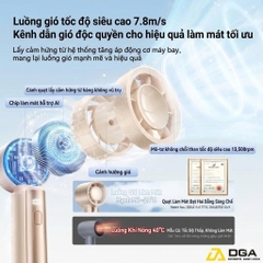 Quạt mini Cầm Tay Joyroom CY716 pin 4000mAh (13,500 RPM HyperDrive™, hơn 6 tiếng sử dụng)