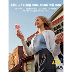 Quạt Cầm Tay AECOOLY Halo 01 (6000rpm, 5 Speed Settings, 16H, 3000mAh, 40 dB Low Noise)