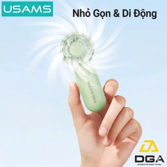 Quạt Mini Cầm Tay USAMS ZB354 3W (500mAh, 3 Speed Settings, 10400RPM, 2H)