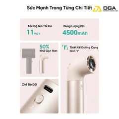 Quạt Cầm Tay AECOOLY Aero Ultra (4500mAh, 15.7H, 7 Speed Settings, LED Digital Display, 19000RPM)