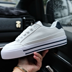 puma court trắng đen