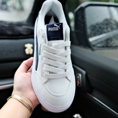 puma court trắng đen