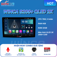 Màn Hình DVD Android Ô Tô Winca S200+ QLED 2K