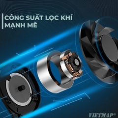 Vietmap AP1 Máy lọc Không khí ô tô - Khử mùi iON -Diệt khuẩn- Lọc bụi PM2.5 - Tận hưởng cuộc sống xanh