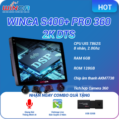 Màn Hình DVD Android Ô Tô Winca S400+ QLED 2K DTS PRO 360 (Âm Thanh)