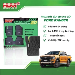 Thảm lót sàn ô tô xe bán tải Ford Ranger 2023 2D Cao Cấp