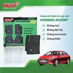 Thảm lót sàn ô tô Hyundai Accent 2018-2023 2D Cao Cấp