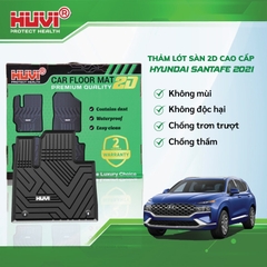 Thảm lót sàn ô tô Hyundai Santa Fe 2020 cao cấp