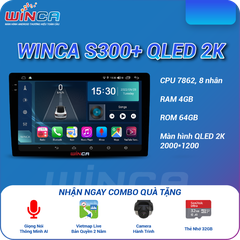 Màn Hình DVD Android Ô Tô Winca S300+ QLED 2K