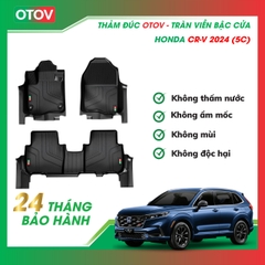 Thảm Đúc OTOV Tràn Viền Bậc Cửa Cho Xe Honda CRV 2024 Bản 5 Chỗ