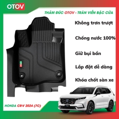 Thảm Đúc OTOV Tràn Viền Bậc Cửa Cho Xe Honda CRV 2024 Bản 7 Chỗ