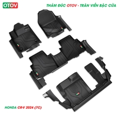 Thảm Đúc OTOV Tràn Viền Bậc Cửa Cho Xe Honda CRV 2024 Bản 7 Chỗ