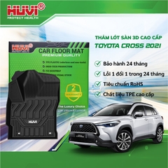 Thảm lót sàn ô tô Toyota Corolla Cross 2020-2023 3D Cao Cấp