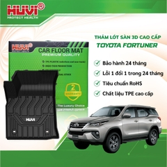 Thảm lót sàn ô tô Toyota Fortuner 2017-2023 3D cao cấp