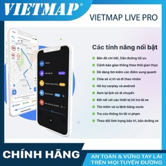 Vietmap Live Pro Chính Hãng 1 - 2 Năm Bản Quyền VietMap