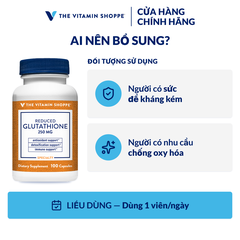 Thực phẩm bảo vệ sức khỏe REDUCED GLUTATHIONE 250 MG