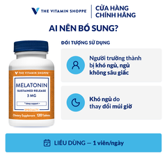 Thực phẩm bảo vệ sức khỏe MELATONIN SUSTAINED RELEASE 3 MG
