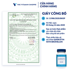 Thực phẩm bảo vệ sức khỏe QUERCETIN WITH BROMELAIN