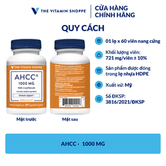 Thực phẩm bảo vệ sức khỏe AHCC 1000 MG
