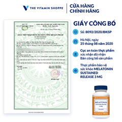 Thực phẩm bảo vệ sức khỏe MELATONIN SUSTAINED RELEASE 3 MG