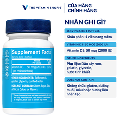 Thực phẩm bảo vệ sức khỏe VITAMIN D3