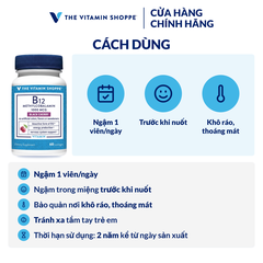 Thực phẩm bảo vệ sức khỏe B12 METHYLCOBALAMIN 1000 MCG