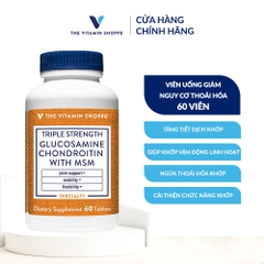 Thực phẩm bảo vệ sức khỏe TRIPLE STRENGTH GLUCOSAMINE CHONDROITIN WITH MSM