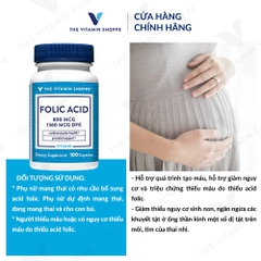 Thực phẩm bảo vệ sức khỏe FOLIC ACID