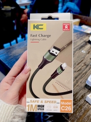 Cáp sạc KC C26 Typec
