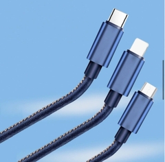 Cáp sạc 3 đầu KC C12