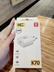 Củ sạc 25w KC K70