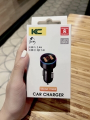 Tẩu sạc điện thoại trên ô tô KC Cg88